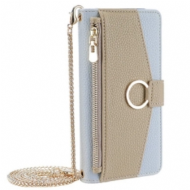 Läderfodral Realme C75 Telefonfodral Hel Plånbok Med Kedja