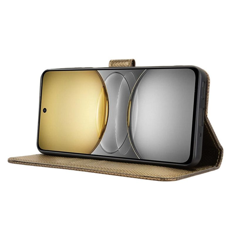 Läderfodral Realme C75 Telefonfodral Prickig Rem