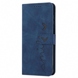 Läderfodral Realme Note 60 Telefonfodral Rem Med Smiley-ansikte