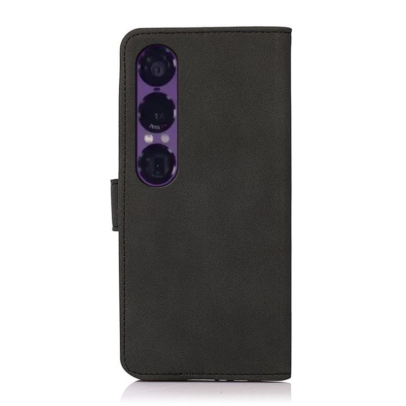 Läderfodral Sony Xperia 1 Vii Telefonfodral Khazneh Design