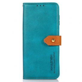 Läderfodral Sony Xperia 1 Vii Telefonfodral Khazneh Guldspänne