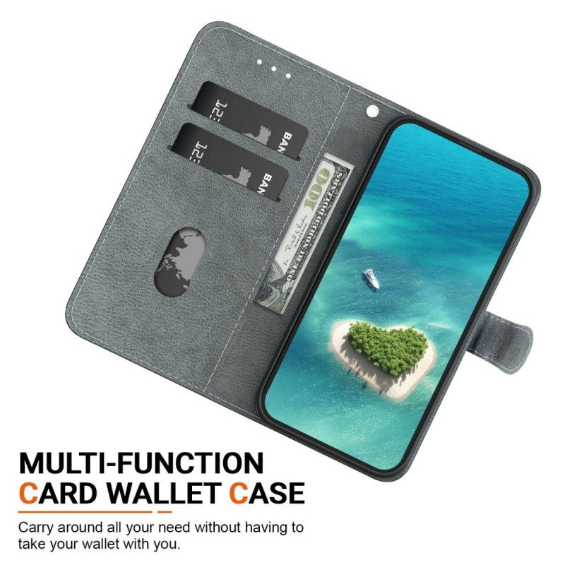 Läderfodral Sony Xperia 10 Vii Telefonfodral Blommönster