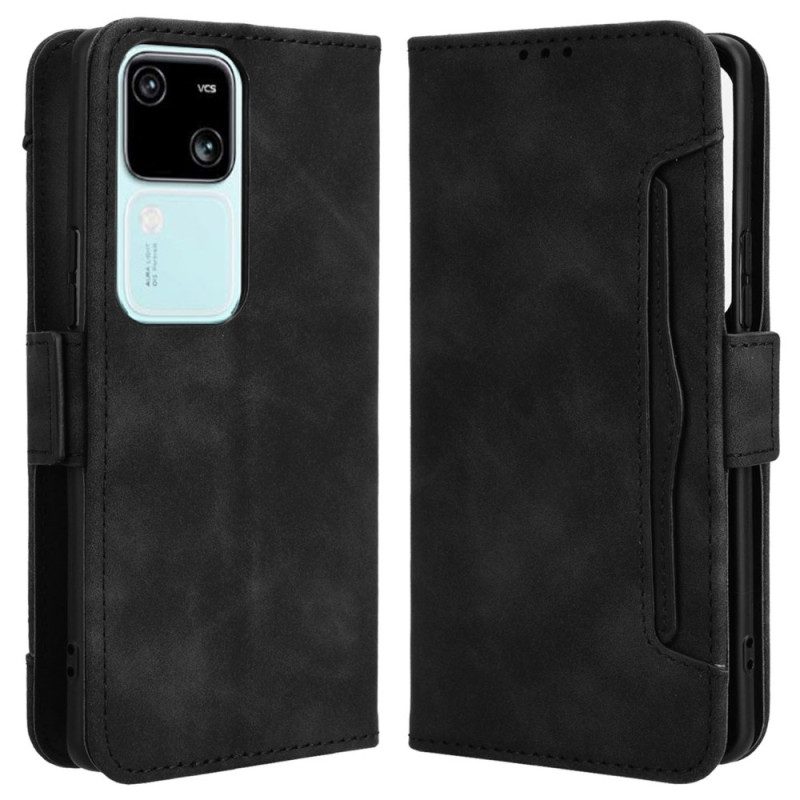 Läderfodral Vivo V30 5g Telefonfodral Flerkort