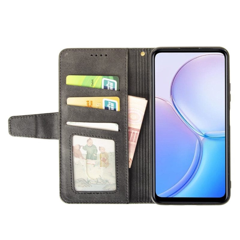 Läderfodral Vivo V30 5g Telefonfodral Geometrisk Idewei