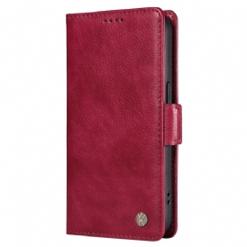 Läderfodral Vivo V40 5g Telefonfodral Lychee-textur Yikatu