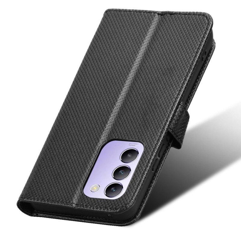 Läderfodral Vivo V40 Se 5g Telefonfodral Diamantstruktur