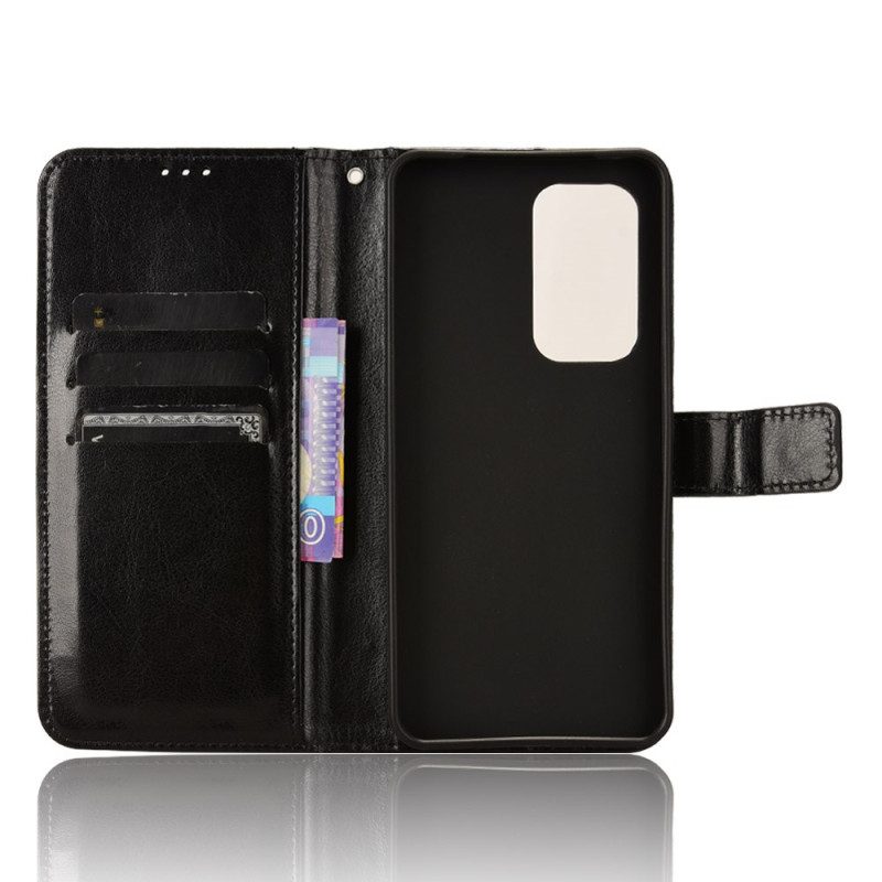 Läderfodral Vivo V40 Se 5g Telefonfodral Flashigt Konstläder Med Rem