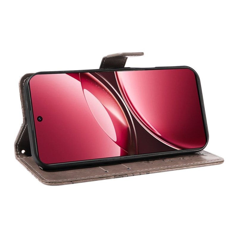 Läderfodral Vivo V50 Lite 5g Telefonfodral Jättefjärilar