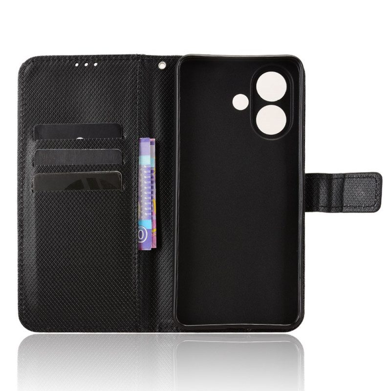 Läderfodral Vivo V60 Lite Telefonfodral Diamantstruktur