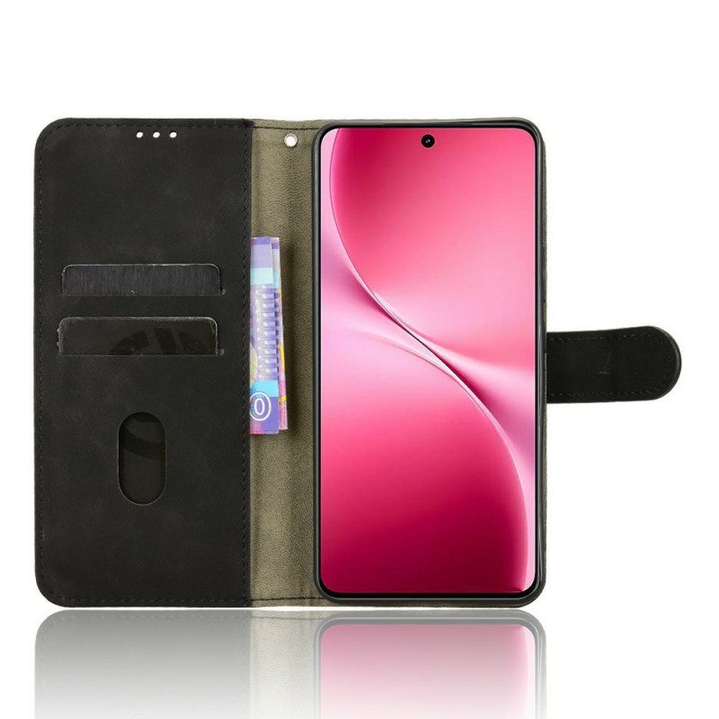 Läderfodral Vivo V60 Lite Telefonfodral Mockaeffekt