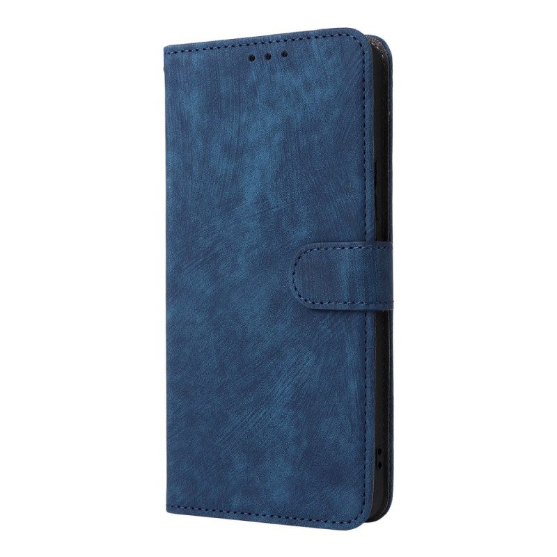 Läderfodral Vivo V60 Lite Telefonfodral Mockaeffekt Med Rem