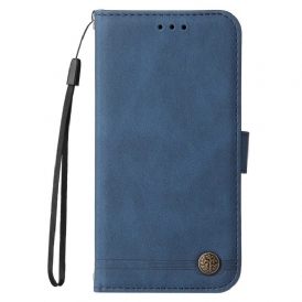 Läderfodral Vivo X200 Pro Telefonfodral Dekorativt Nit Med Mockaeffekt