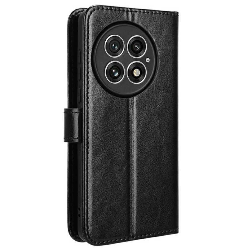 Läderskal Fodral Oneplus 13 Flashigt Konstläder