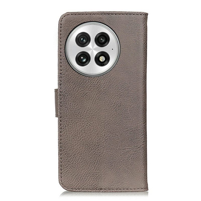 Läderskal Fodral Oneplus 13 Khazneh Vintageläder