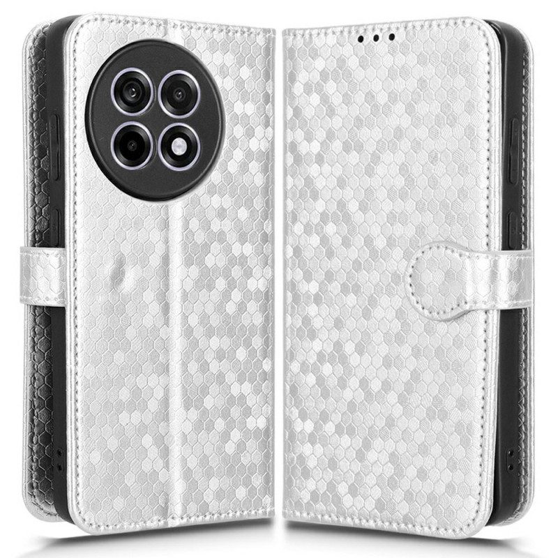 Läderskal Fodral Oneplus 13r Glänsande Prickar