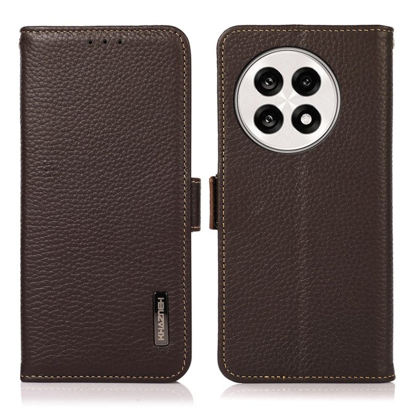 Läderskal Fodral Oneplus 13r Khazneh Läder Rfid-skydd