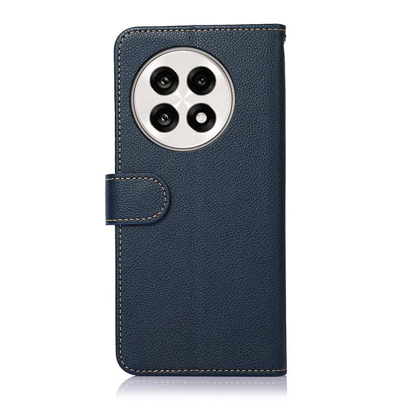 Läderskal Fodral Oneplus 13r Khazneh Tvåfärgat Rfid-skydd