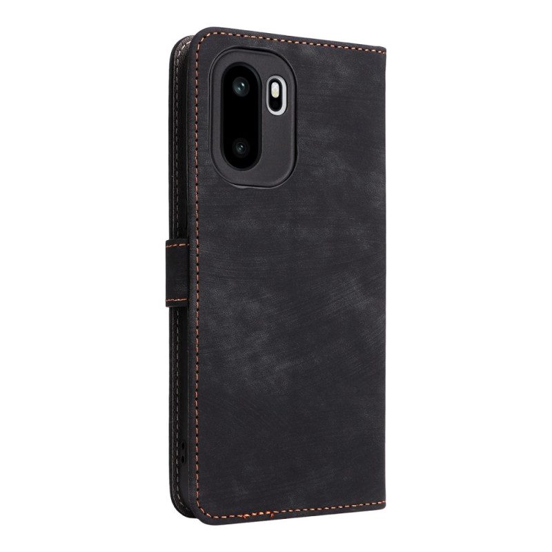 Läderskal Fodral Oneplus 15r Rfid-blockerande Mockaeffekt