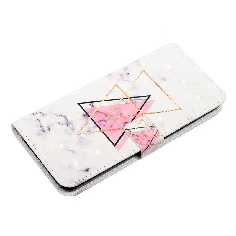Läderskal Fodral Oneplus Nord 4 3d-trianglar