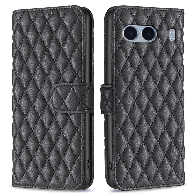 Läderskal Fodral Oneplus Nord 4 Quiltad Binfen Color