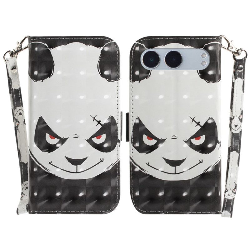 Läderskal Fodral Oneplus Nord 4 Snodd Med Arg Panda