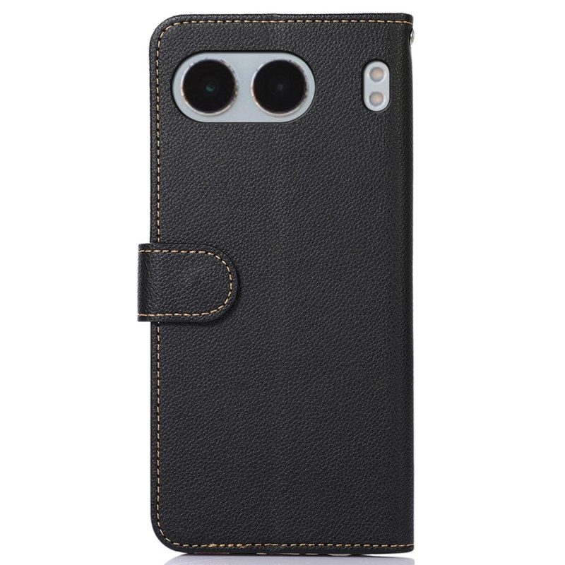 Läderskal Fodral Oneplus Nord 4 Tvåfärgad Khazneh