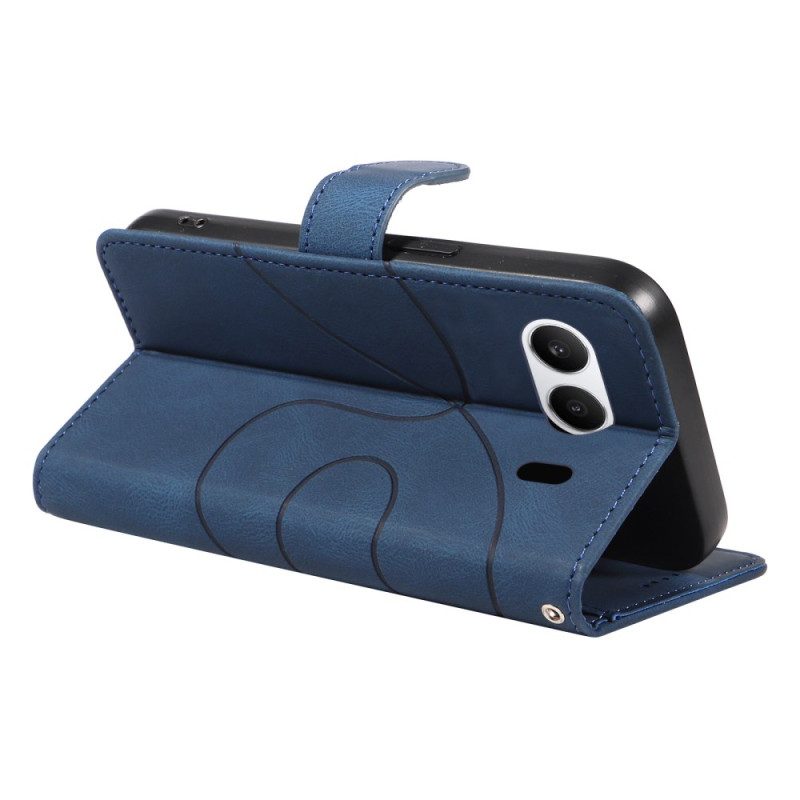 Läderskal Fodral Oneplus Nord 4 Vågig Linje
