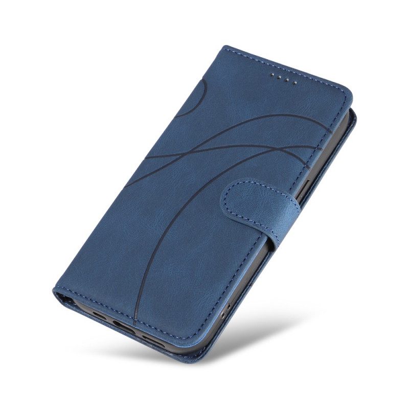 Läderskal Fodral Oneplus Nord 4 Vågig Linje