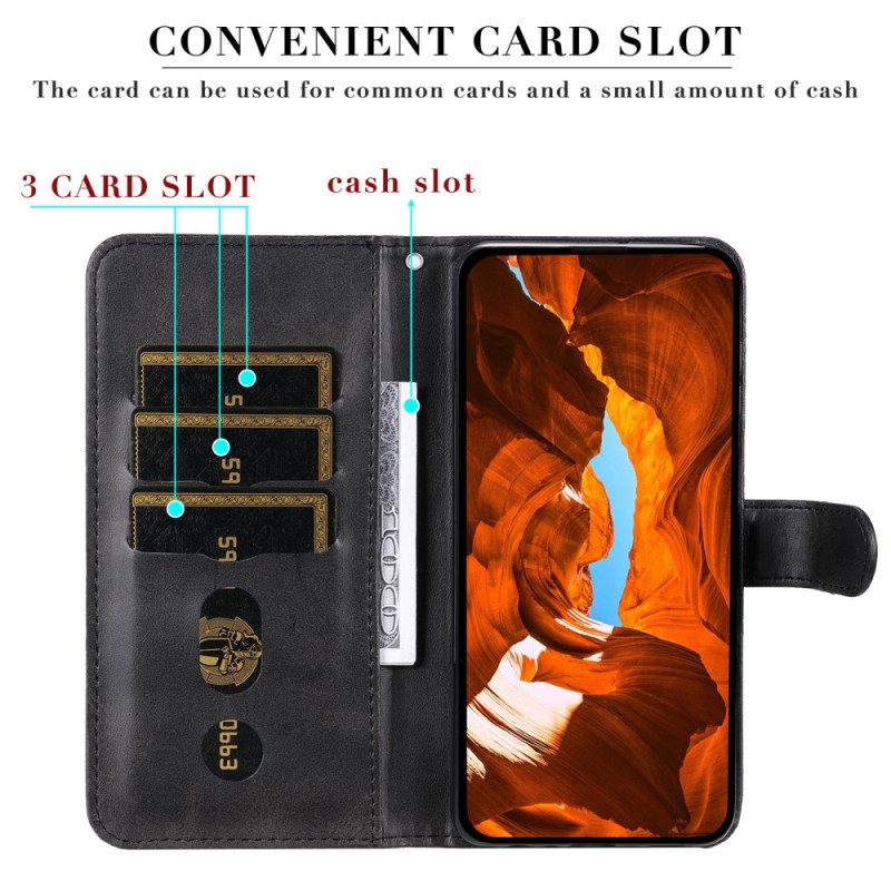 Läderskal Fodral Oppo Reno 13f 4g / 5g / 13 Fs 5g Påse Med Dragkedja