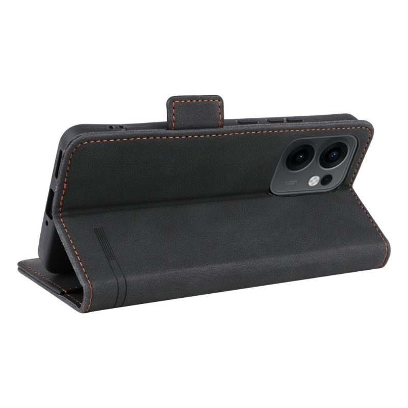 Läderskal Fodral Oppo Reno 13f 4g / 5g / 13 Fs 5g Retrodesign