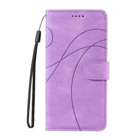 Läderskal Fodral Realme 14t 5g Rippling