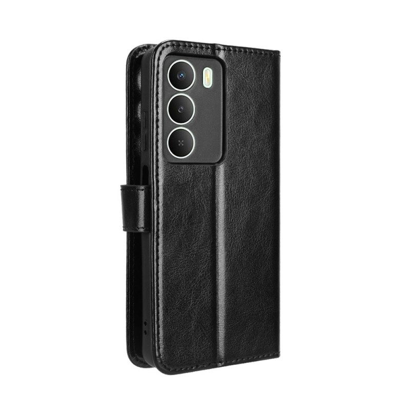 Läderskal Fodral Realme 14x 5g Prickigt Konstläder