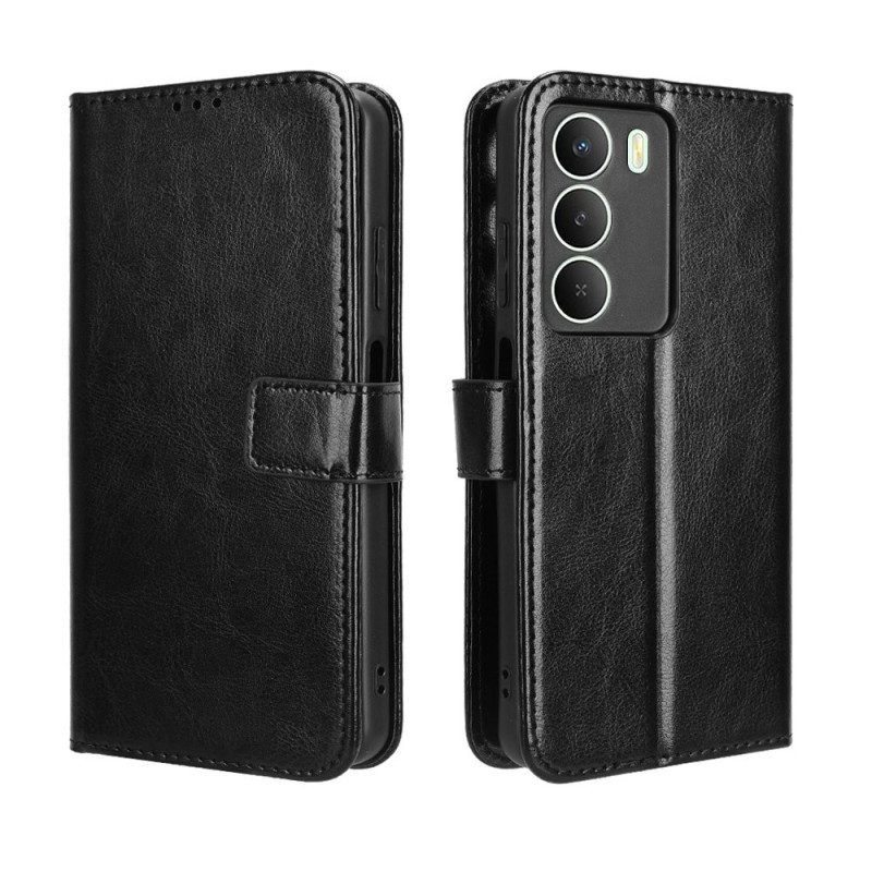 Läderskal Fodral Realme 14x 5g Prickigt Konstläder