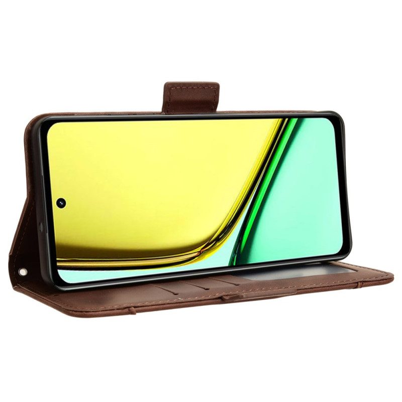 Läderskal Fodral Realme C67 Korthållare