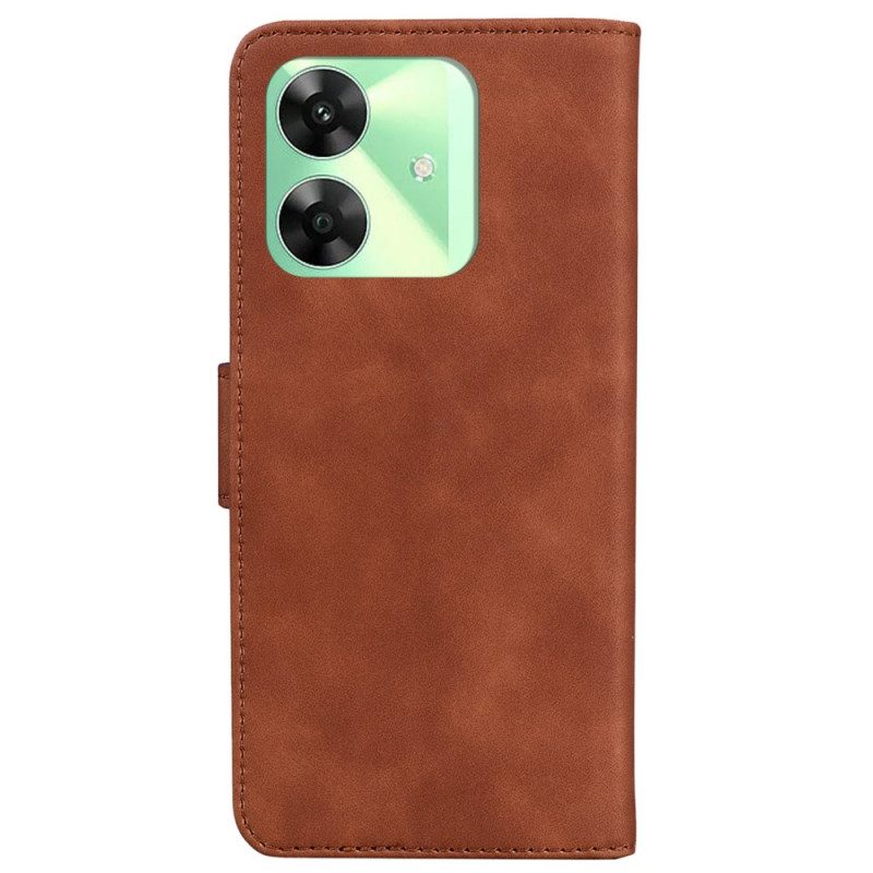 Läderskal Fodral Realme Note 60 Mockaeffekt