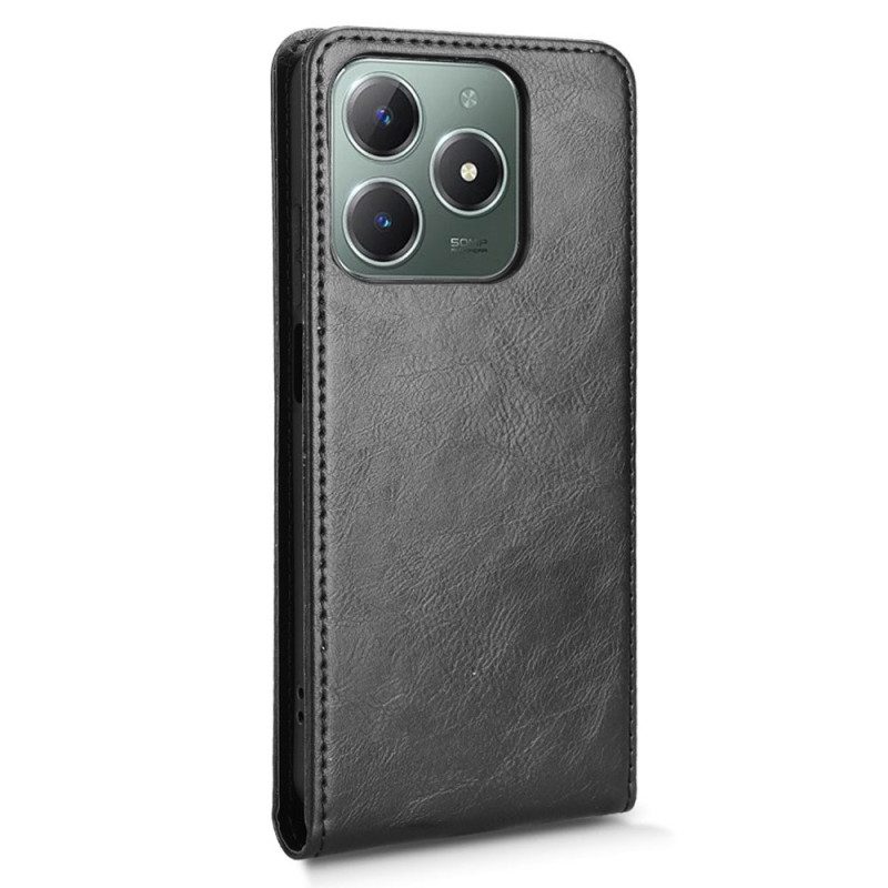 Läderskal Fodral Realme Note 60 Vertikal Flikdesign