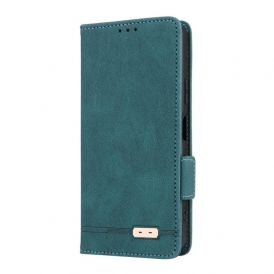 Läderskal Fodral Sony Xperia 10 Vii Retro Mockaeffekt