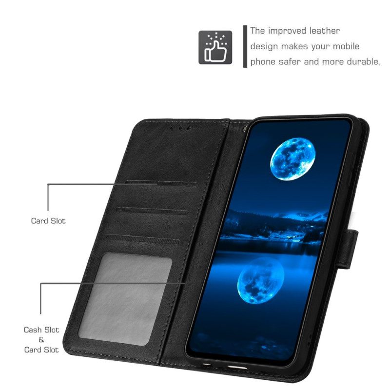 Läderskal Fodral Vivo V40 5g Lädereffekt Med Rem