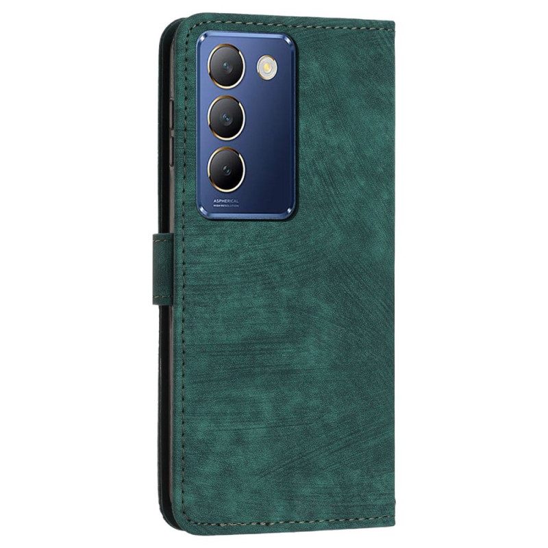 Läderskal Fodral Vivo V40 Se 5g Retrodesign