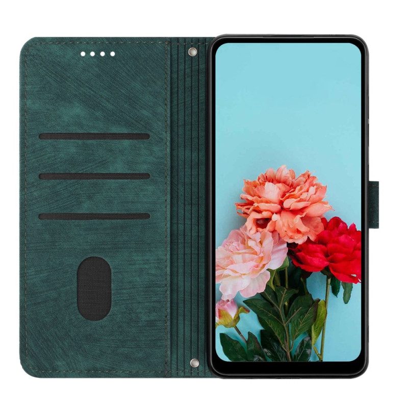 Läderskal Fodral Vivo V40 Se 5g Retrodesign