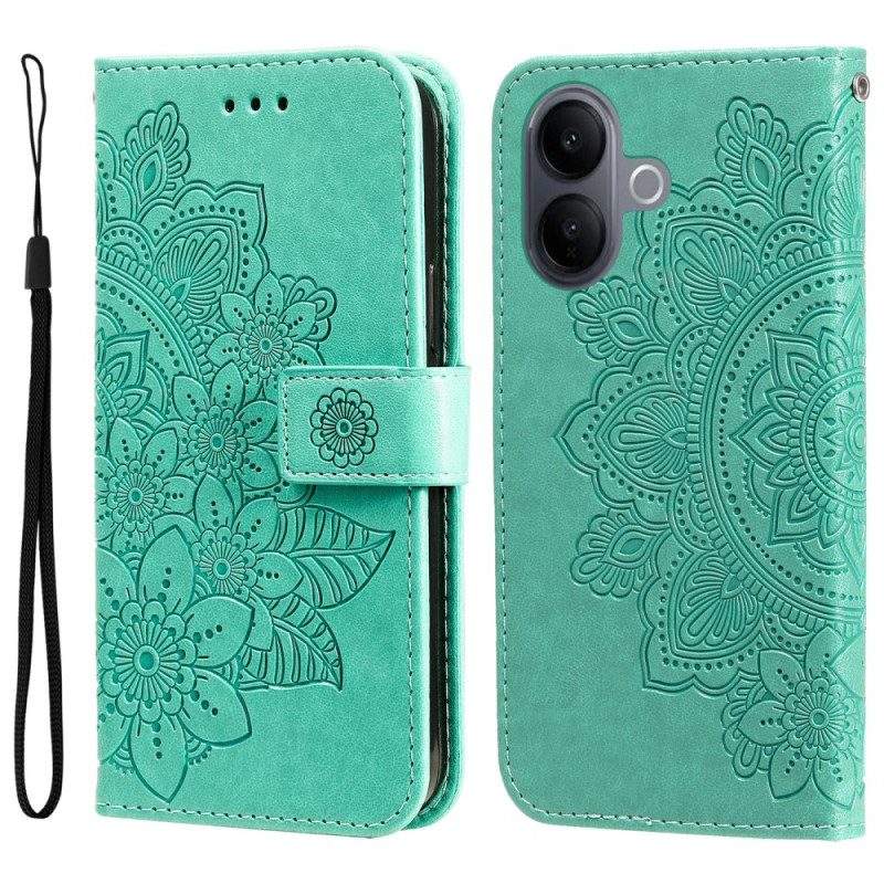 Läderskal Fodral Vivo V60 Lite Mandalatryck