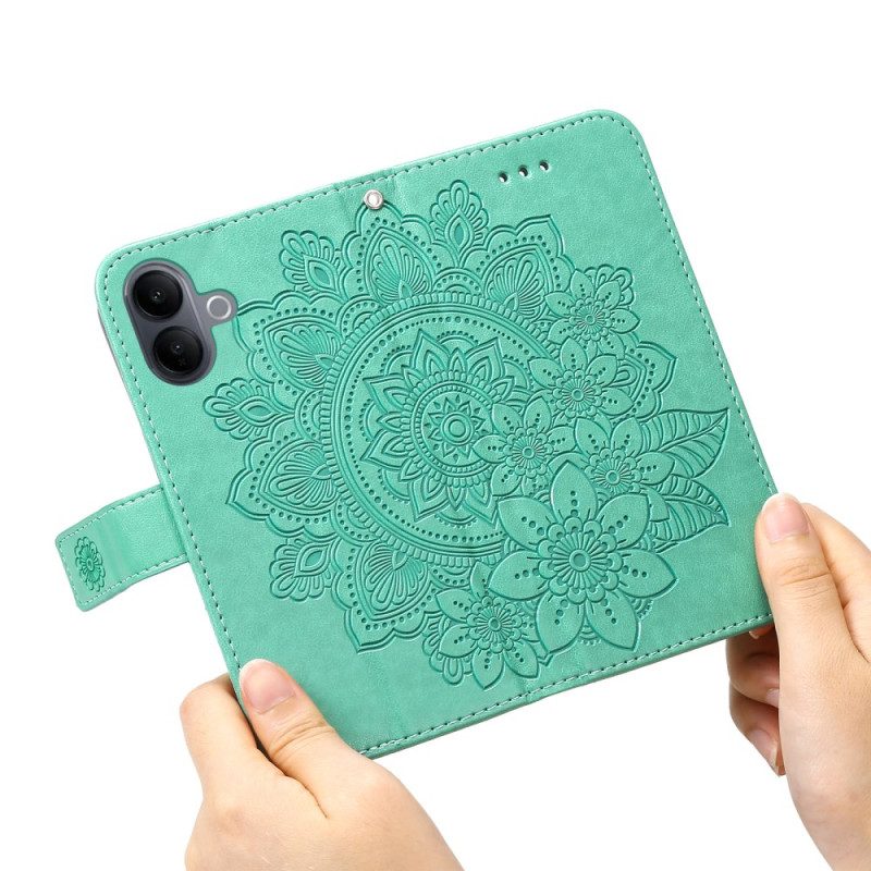 Läderskal Fodral Vivo V60 Lite Mandalatryck