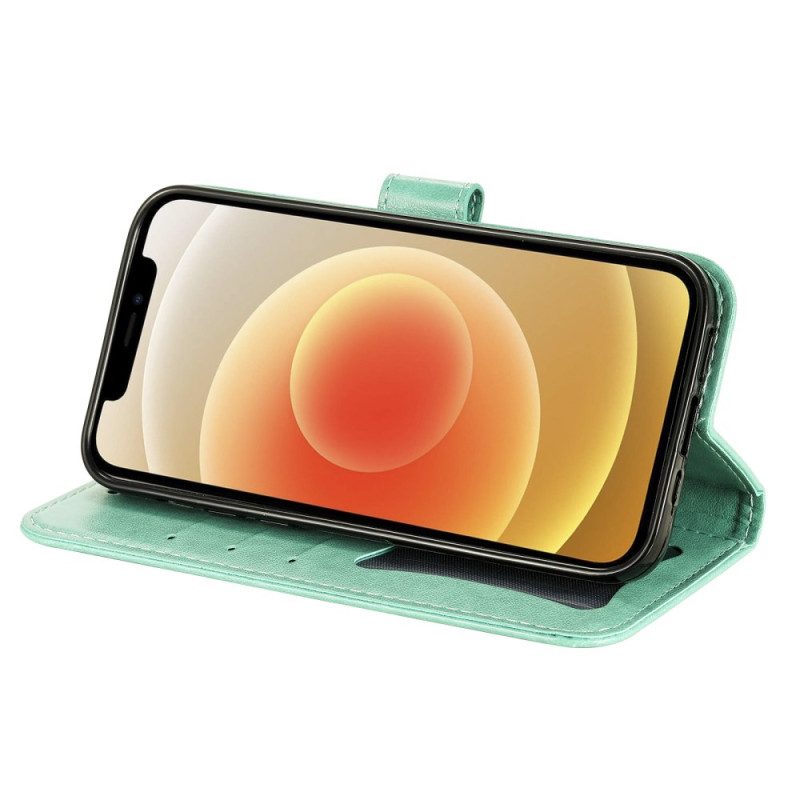 Läderskal Fodral Vivo V60 Lite Mandalatryck