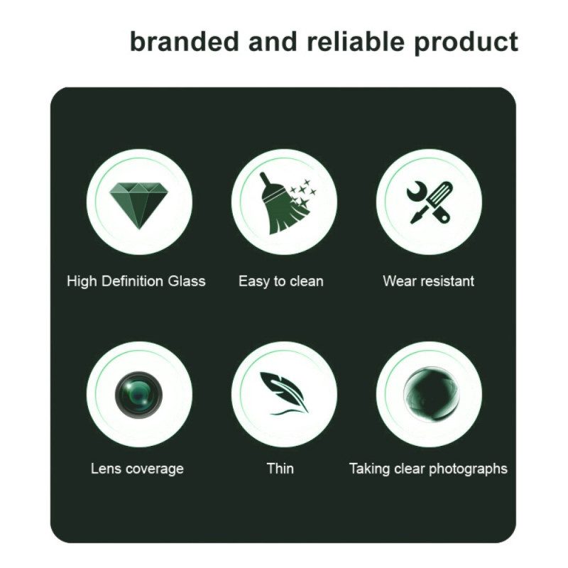 Linsskydd I Härdat Glas För Realme 14 Pro Plus 5g (svart Version)