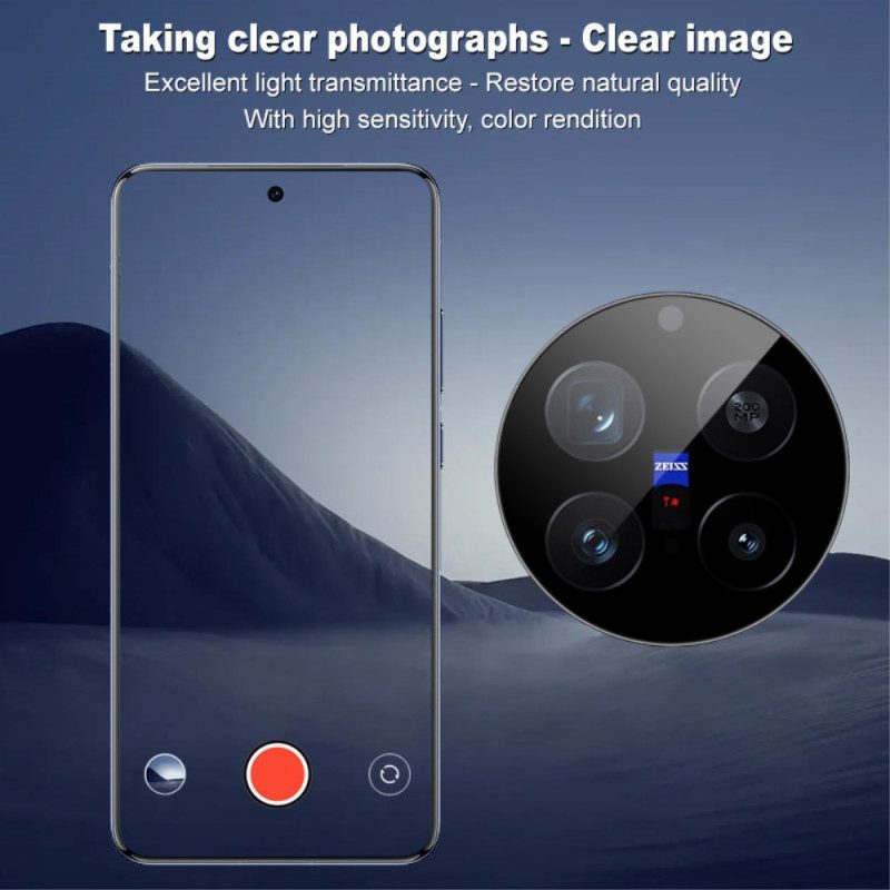 Linsskydd I Härdat Glas För Vivo X200 Pro Självpositionerande Ram (svart Version)