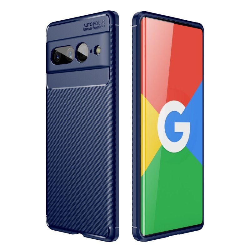 Mobilskal Google Pixel 7 Pro Flexibel Kolfiberstruktur