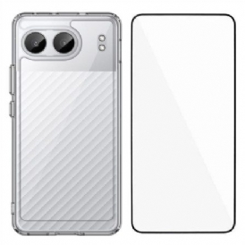 Skal För Oneplus Nord 4 Genomskinligt Skärmskydd Med Härdat Glas