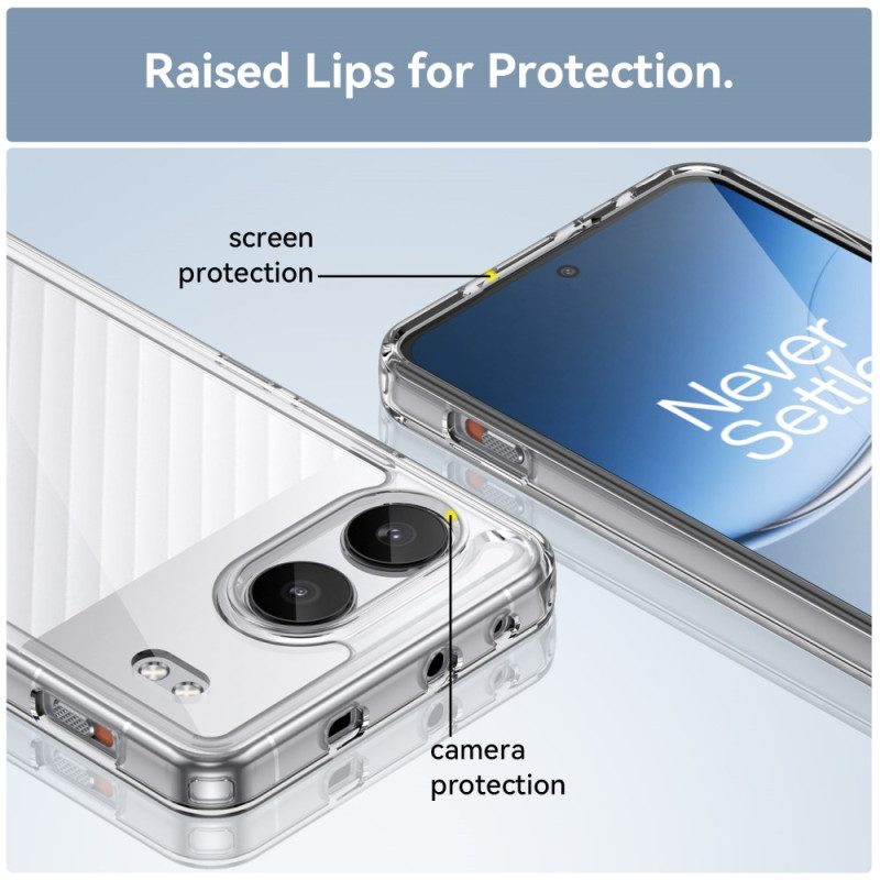 Skal För Oneplus Nord 4 Genomskinligt Skärmskydd Med Härdat Glas