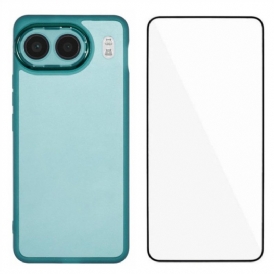 Skal För Oneplus Nord 4 Tonat Skärmskydd Med Härdat Glas