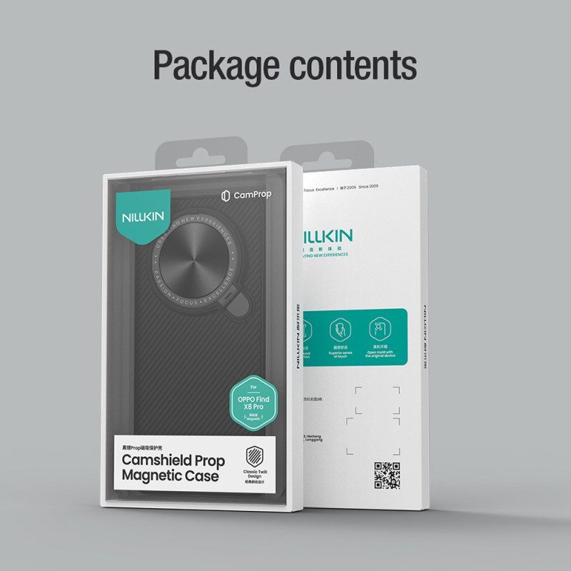 Skal För Oppo Find X8 Pro Magnetisk Camshield-propp
